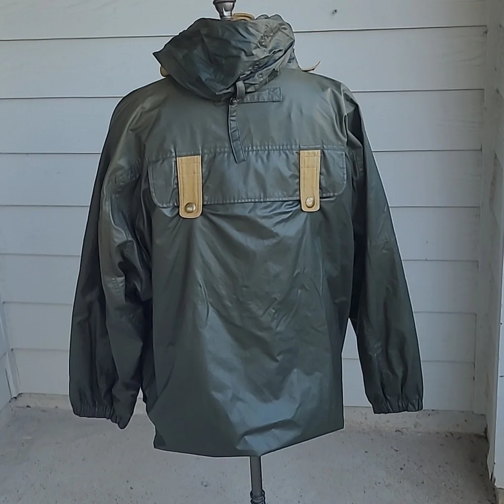 WILLIS & GEIGER Green Full Zip Cotton Blend Large Mens‎ Hunting Jacket VTG RARE